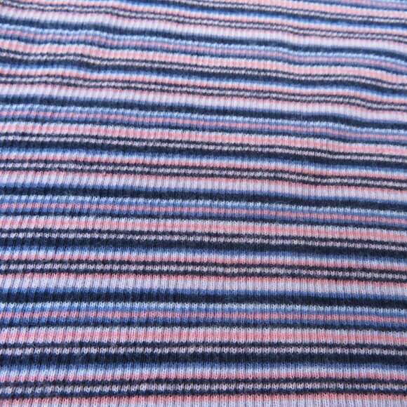Hollister Fitted Rib Knit Striped Long Sleeve Mock Neck Shirt - Picture 3 of 9